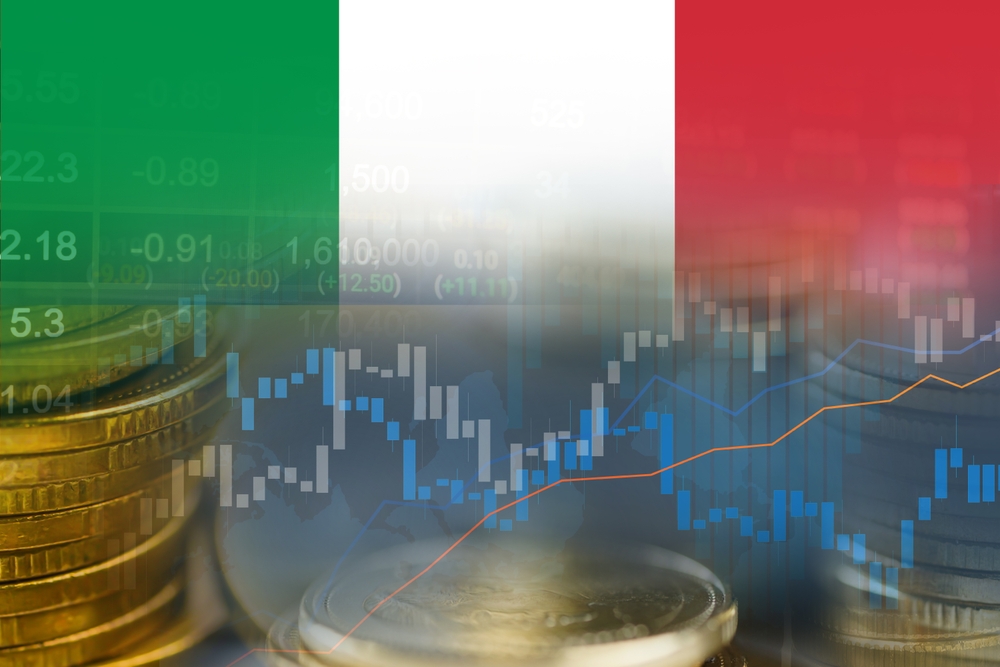 Grafico delle previsioni di crescita del Pil italiano