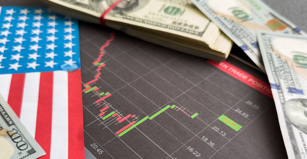 Grafico sul deficit commerciale USA