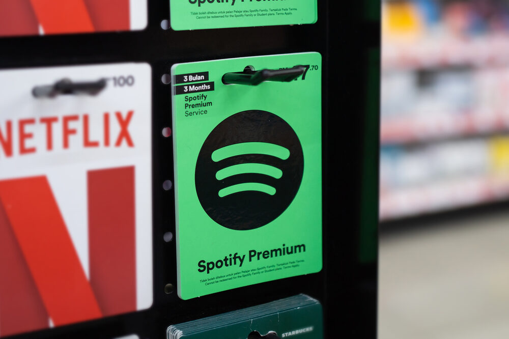 Grafico degli abbonati Spotify