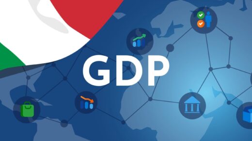 Grafico sull'andamento del Pil e dell'inflazione in Italia