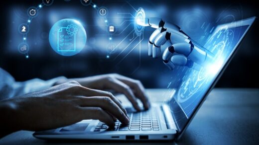 Illustrazione sull'uso dell'intelligenza artificiale nello sviluppo software